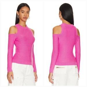 Stitches & Stripes Daria Pullover in Hot Pink Medium